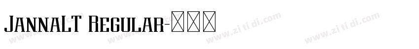 JannaLT Regular字体转换 JannaLT Regular字体转换